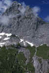 1994-07 Vesper Peak Climb 01 E Face of Sperry.jpg (272778 bytes)